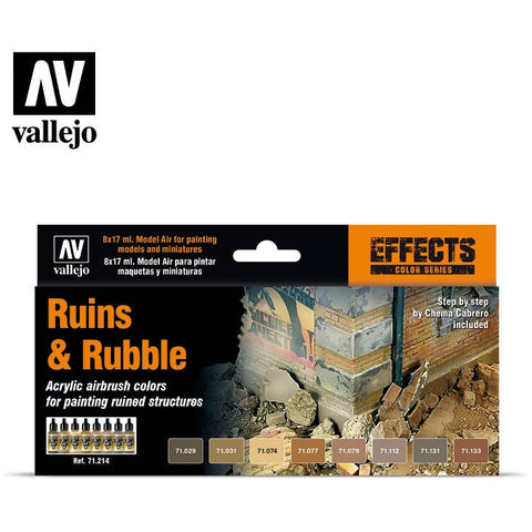 Vallejo 71214 - Ruins And Rubble Paint Set